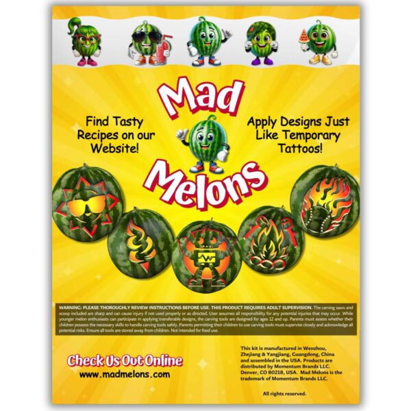 Mad Melons Original Watermelon Carving Kit - Image 5