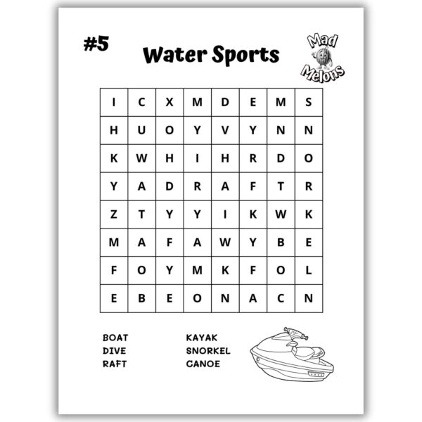 Summer Fun Word Search For Kids - Image 3