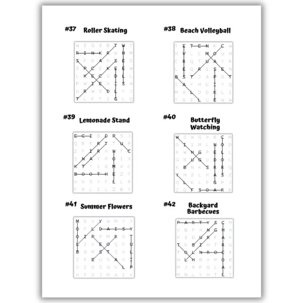Summer Fun Word Search For Kids - Image 4