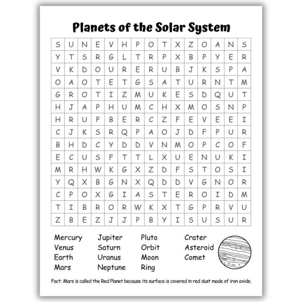 Fun With Science Word Search For Kids - Image 3
